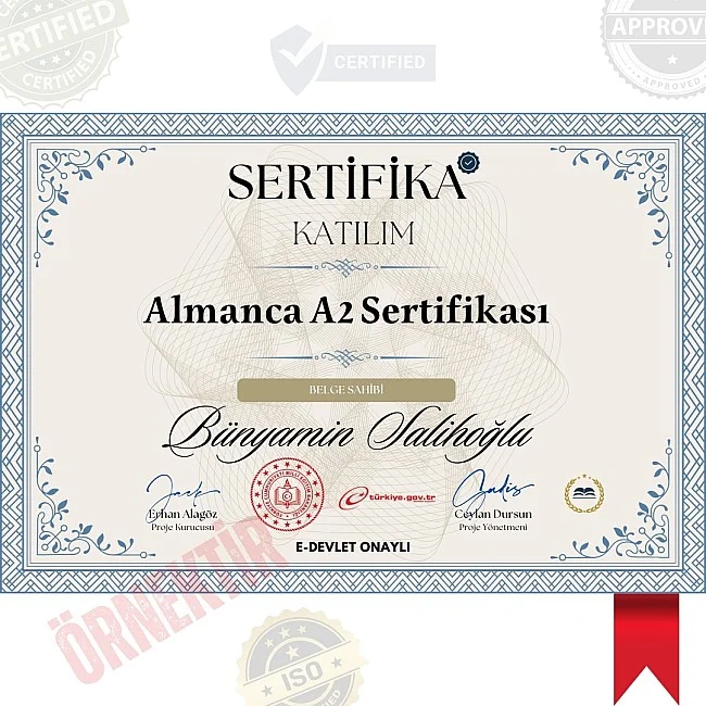 Almanca A2 Sertifika / 320 Saat Almanca A2 Sertifika / 320 Saat