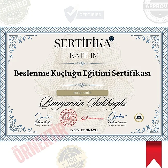 Beslenme Koçluğu Eğitimi Sertifika / 120 Saat Beslenme Koçluğu Eğitimi Sertifika / 120 Saat