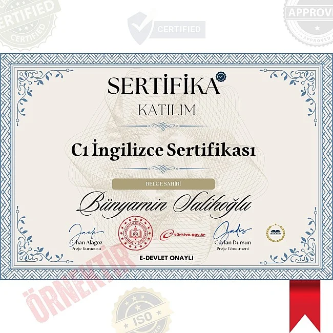C1 İngilizce Sertifika / 160 Saat C1 İngilizce Sertifika / 160 Saat