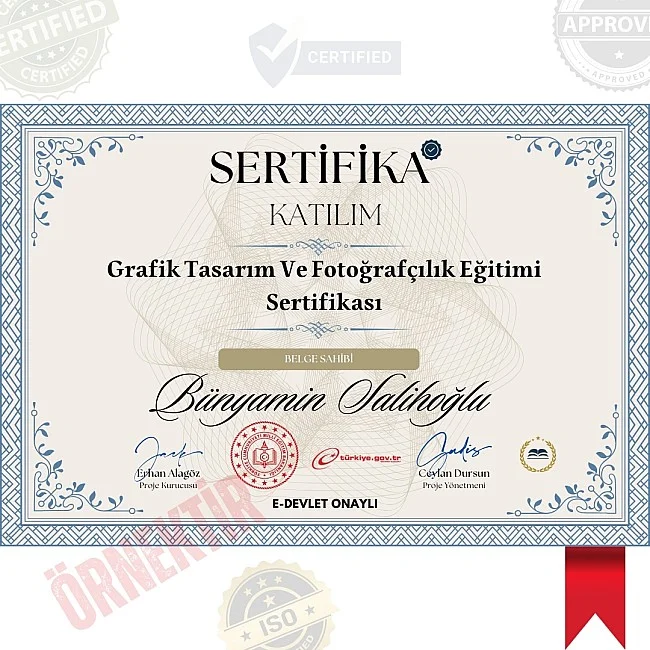 Grafik Tasarım Ve Fotoğrafçılık Eğitimi Sertifika / 120 Saat