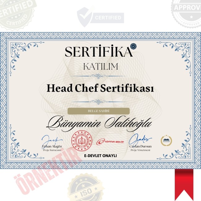 Head Chef Sertifika / 80 Saat Head Chef Sertifika / 80 Saat