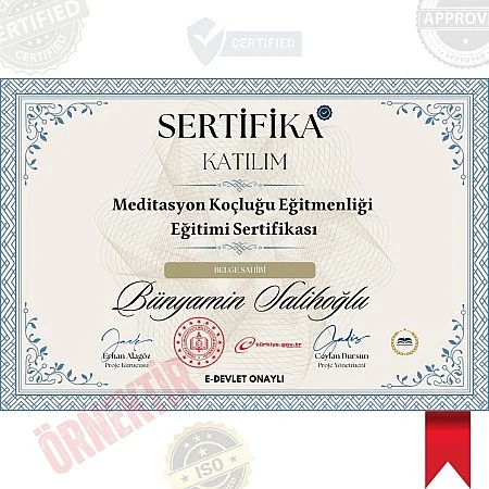 Meditasyon Koçluğu Eğitmenliği Eğitimi Sertifika / 120 Saat