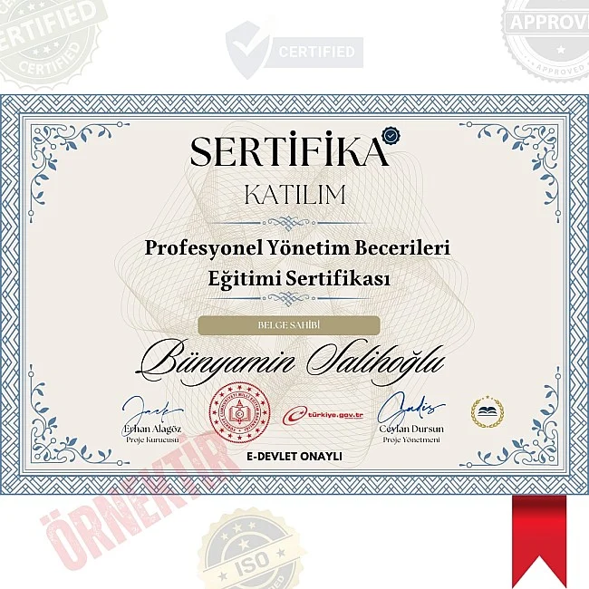 Profesyonel Yönetim Becerileri Eğitimi Sertifika / 120 Saat Profesyonel Yönetim Becerileri Eğitimi Sertifika / 120 Saat