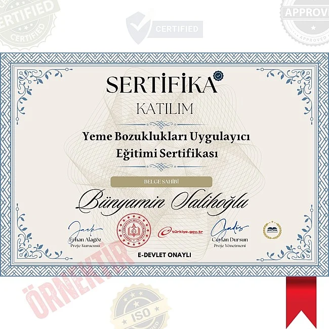 Yeme Bozuklukları Uygulayıcı Eğitimi Sertifika / 80 Saat Yeme Bozuklukları Uygulayıcı Eğitimi Sertifika / 80 Saat