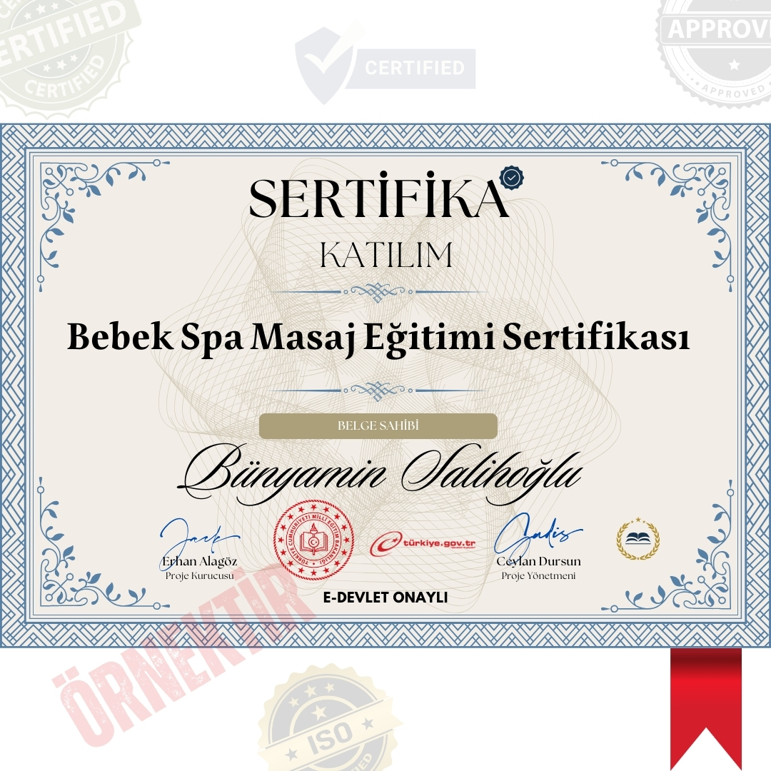 Bebek Spa Masaj Eğitimi Sertifika / 120 Saat Bebek Spa Masaj Eğitimi Sertifika / 120 Saat
