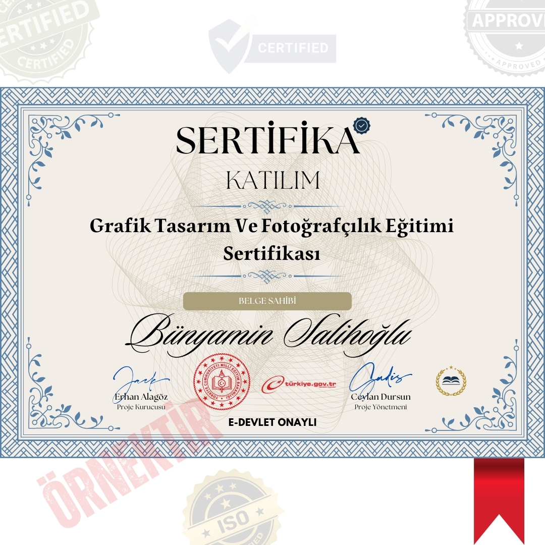 Grafik Tasarım Ve Fotoğrafçılık Eğitimi Sertifika / 120 Saat